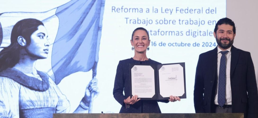 Impulsa Claudia seguridad social para trabajadores de aplicaciones de todo el país