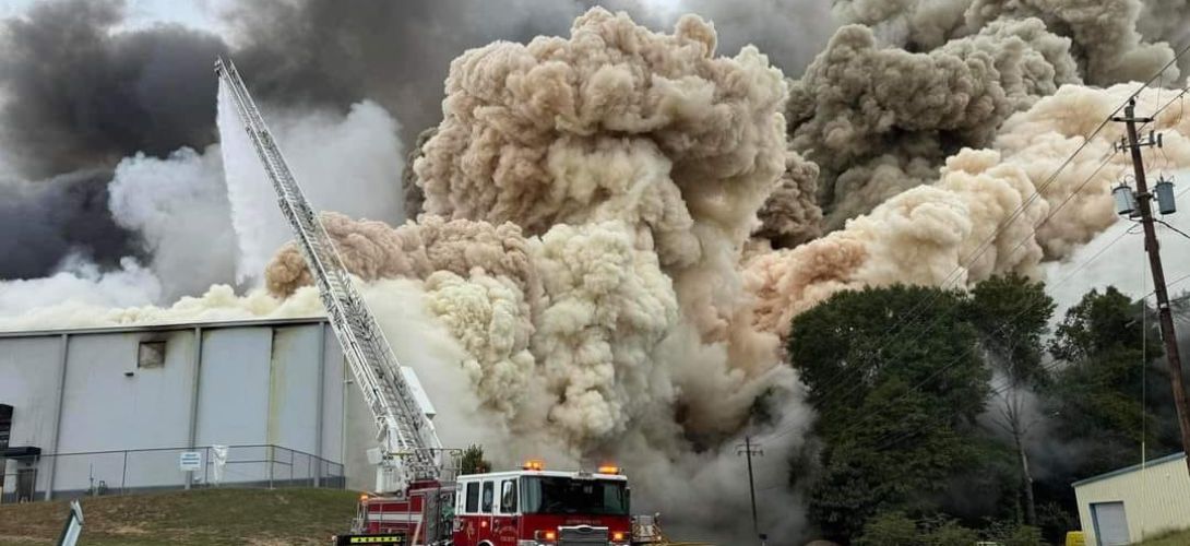 Incendio en planta química de Georgia