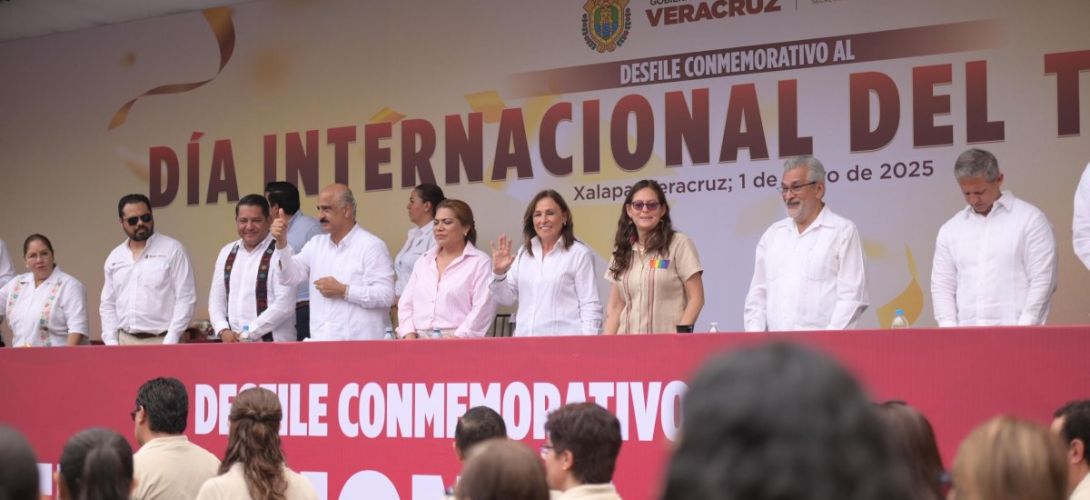 Conmemora Veracruz el Día del Trabajo, con la participación de casi 66 mil trabajadores