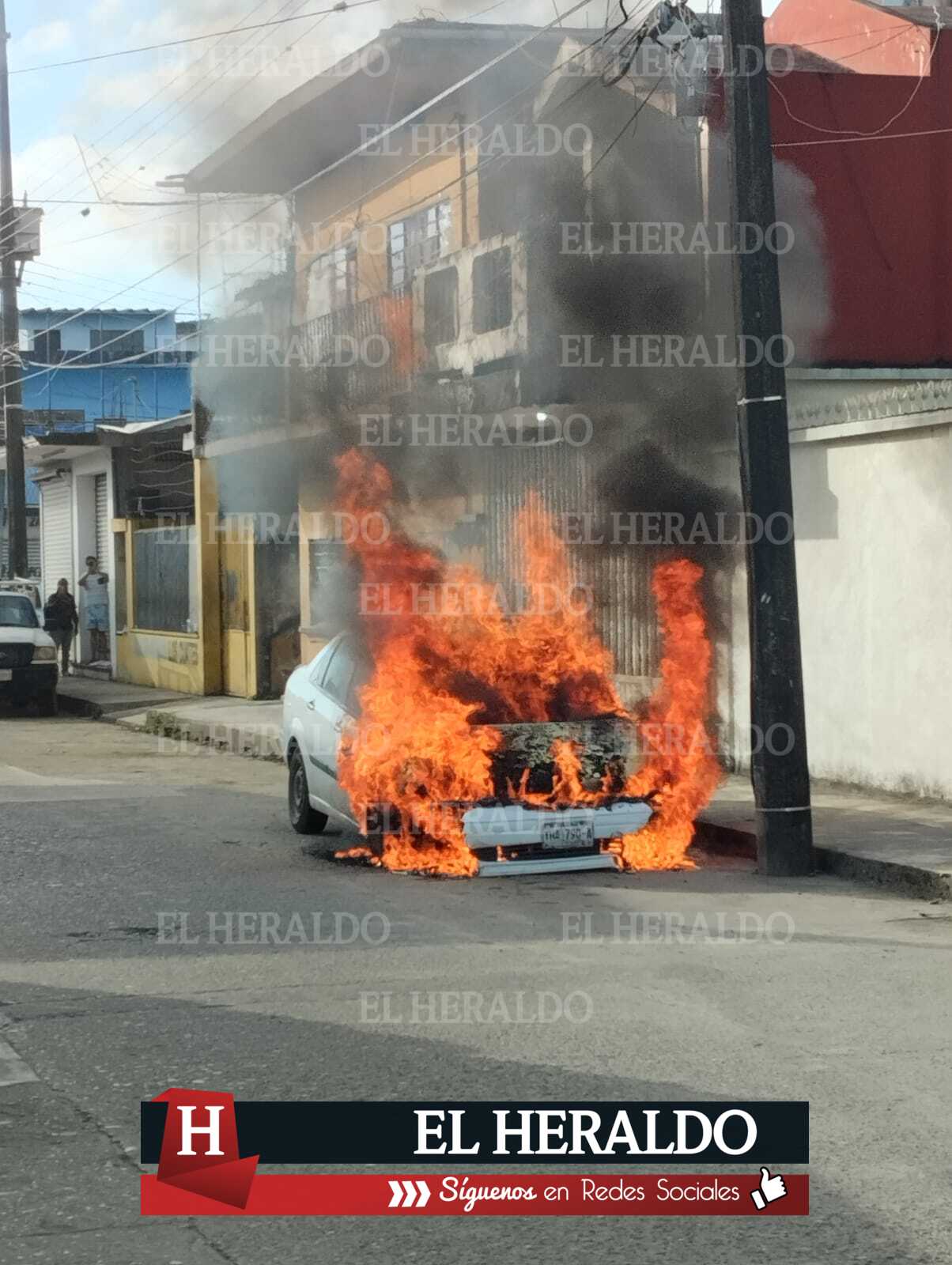 Ford Focus envuelto en llamas (8)