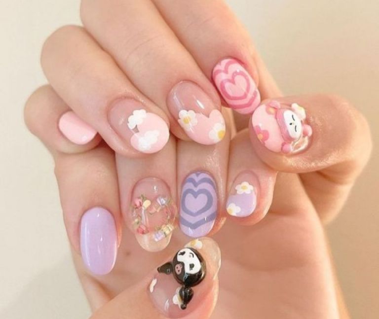 Uñas de Hello Kitty y Sanrio9